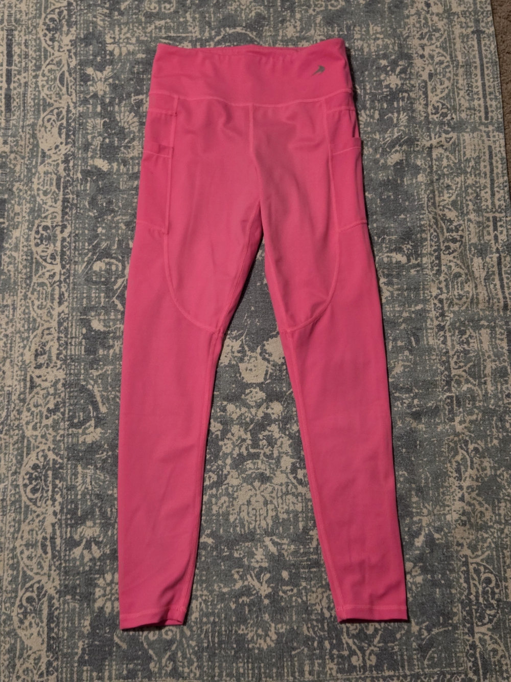 Bright pink High-Waist Leggings for Women Medium Runs Small Compressionz pockets